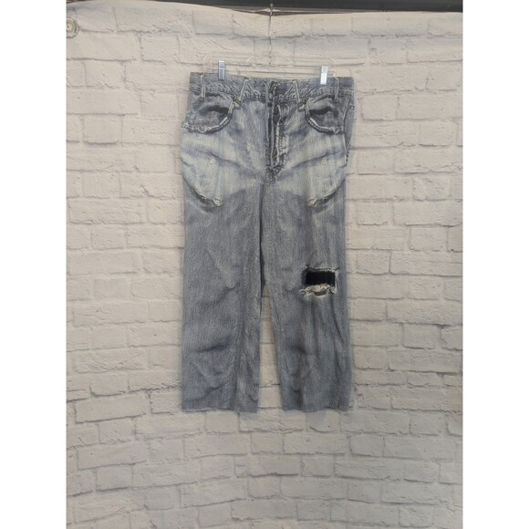 Paul Frank Under Disguise Men's Faux Denim Pajama Pant Sz L - Picture 1 of 8